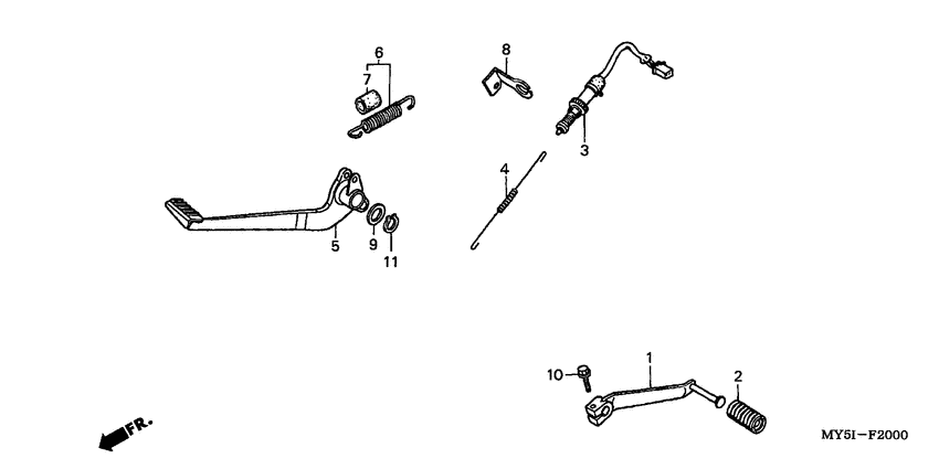 Brake pedal assy
