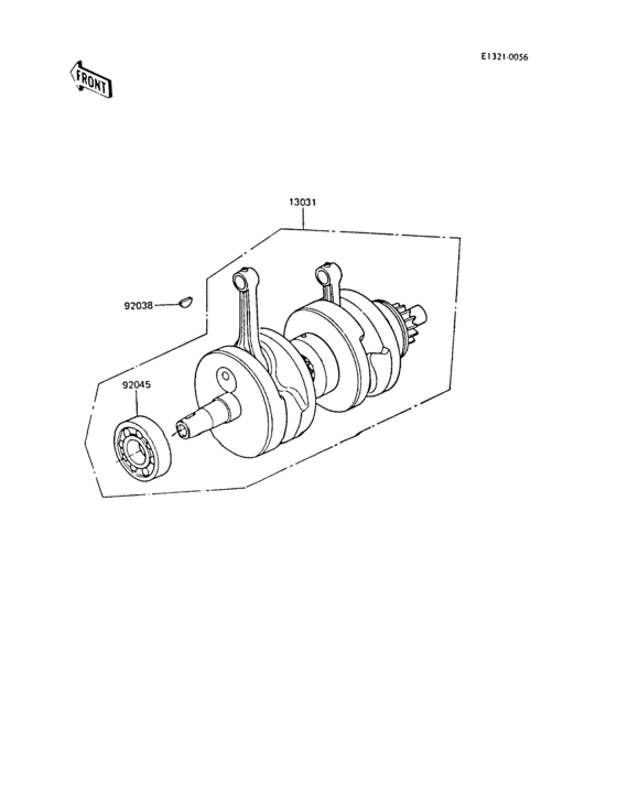 ER250 Коленвал