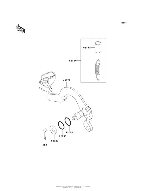  Педаль тормоза