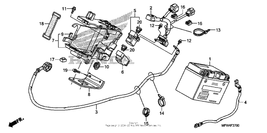 VT1300CS (ABS) Аккумулятор