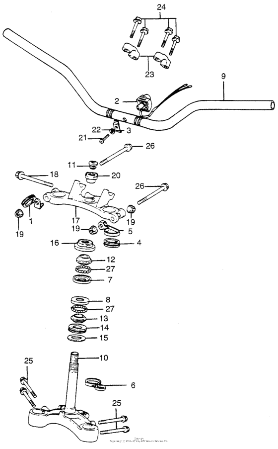 Handlebar + steering stem