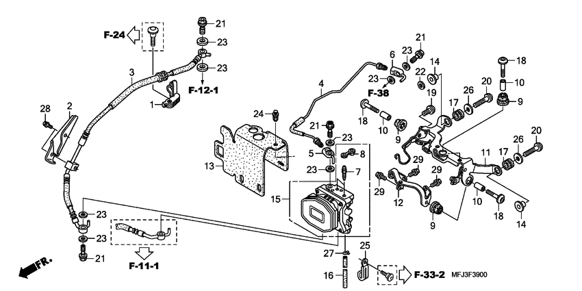 Rear valve unit