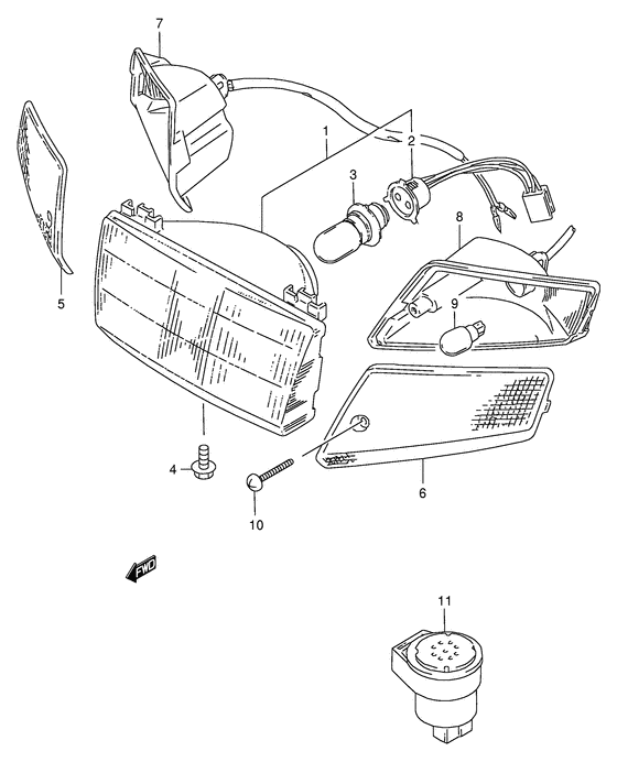 Headlamp - front turn signal