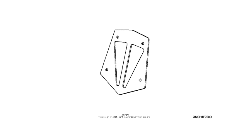 VTX1800C Backrest trim (tall, sport custom)