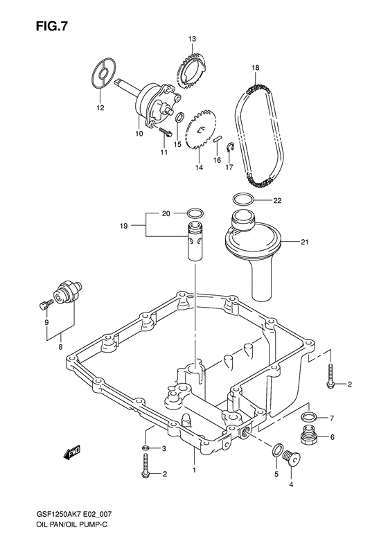 GSF1250 Картер маслянный