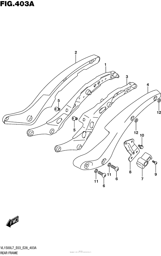 Rear Frame (Vl1500Bl7 E03)