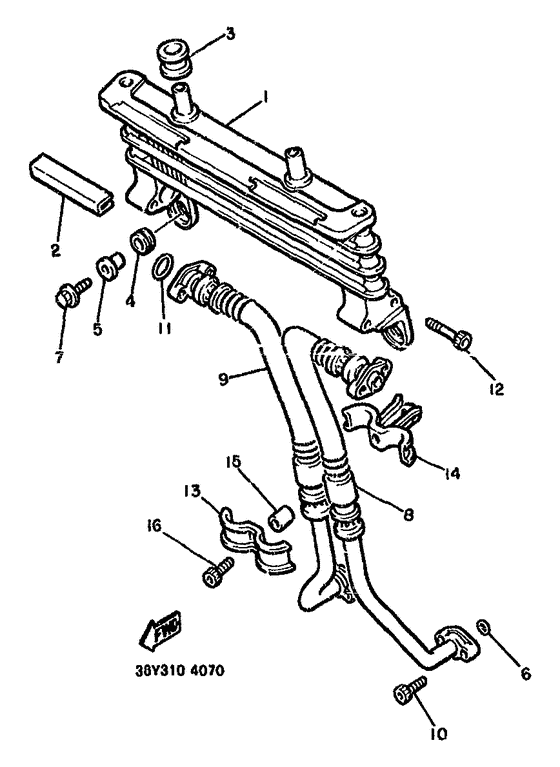 FJ1100 Масляный картер