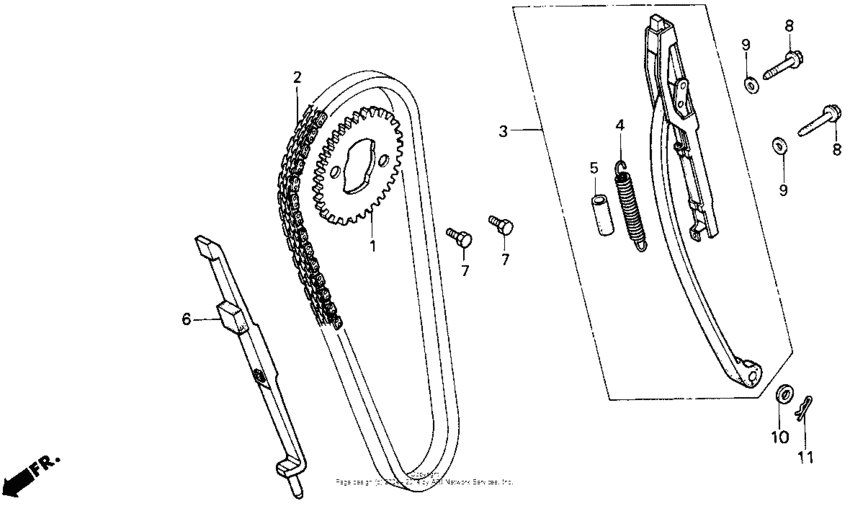 CB250 Цепь ГРМ