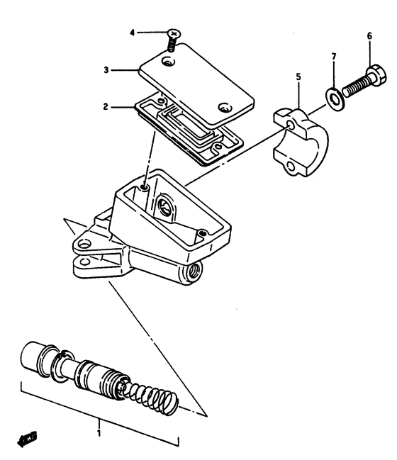 GS1150 Передний тормозной цилиндр