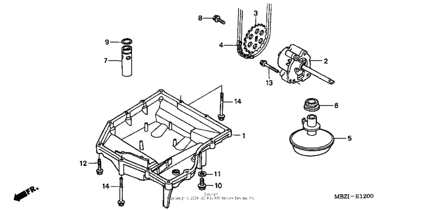 Oil pan + oil pump