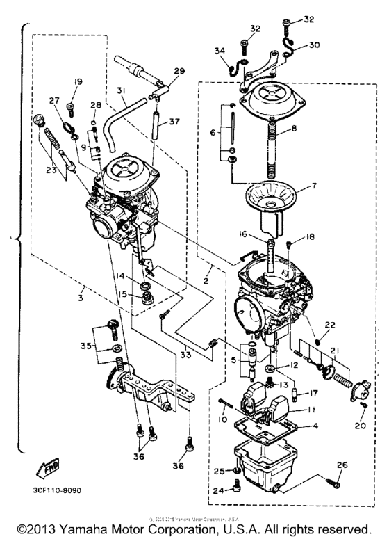 XV1100BC Карбюратор