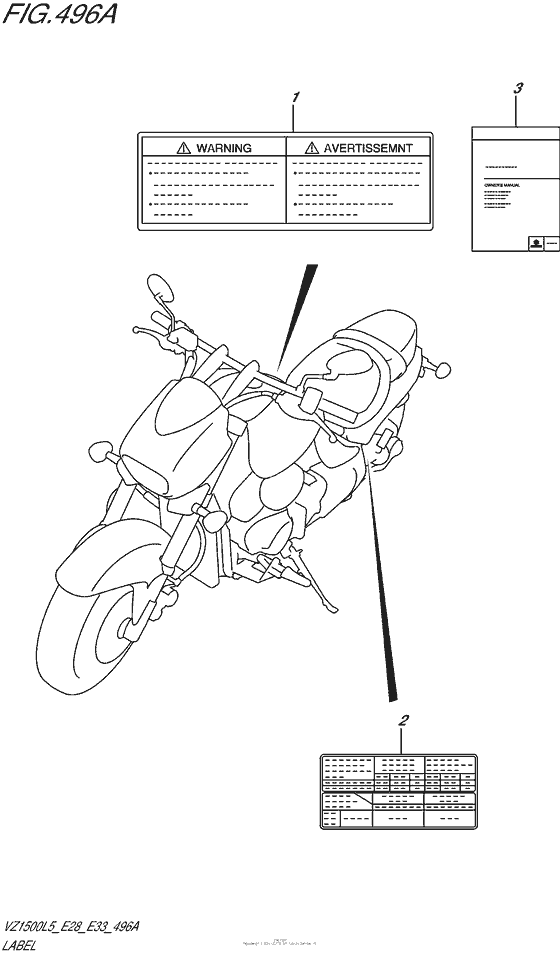 VL1500 Label (Vz1500L5 E28)