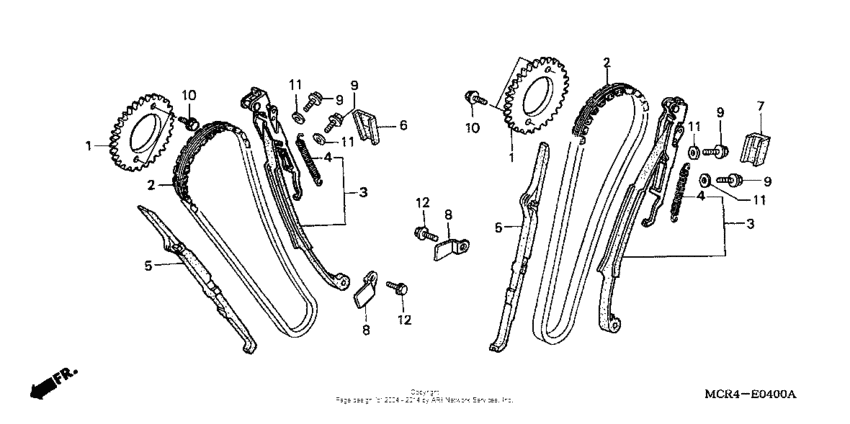 Cam chain + tensioner