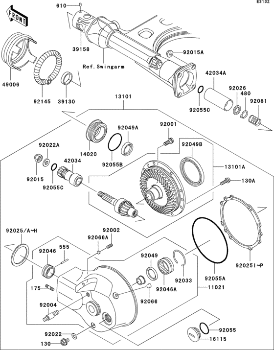 Drive shaft/final gear(1/2)