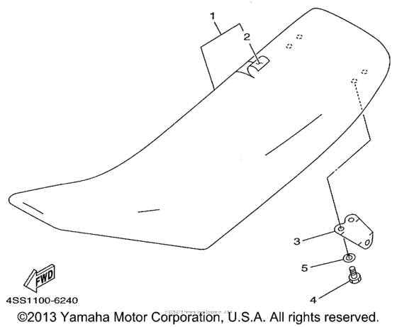 YZ125L1 Сиденье