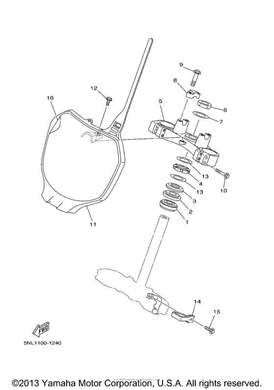 YZ250FP Управление