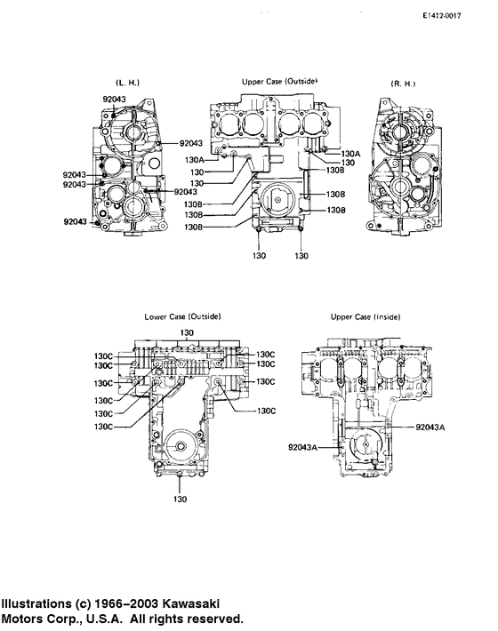 Crankcase bolt & stud pattern