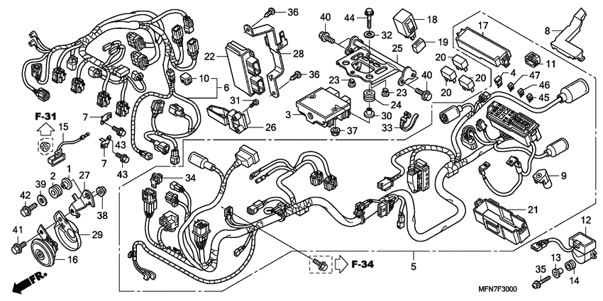 Harness wire