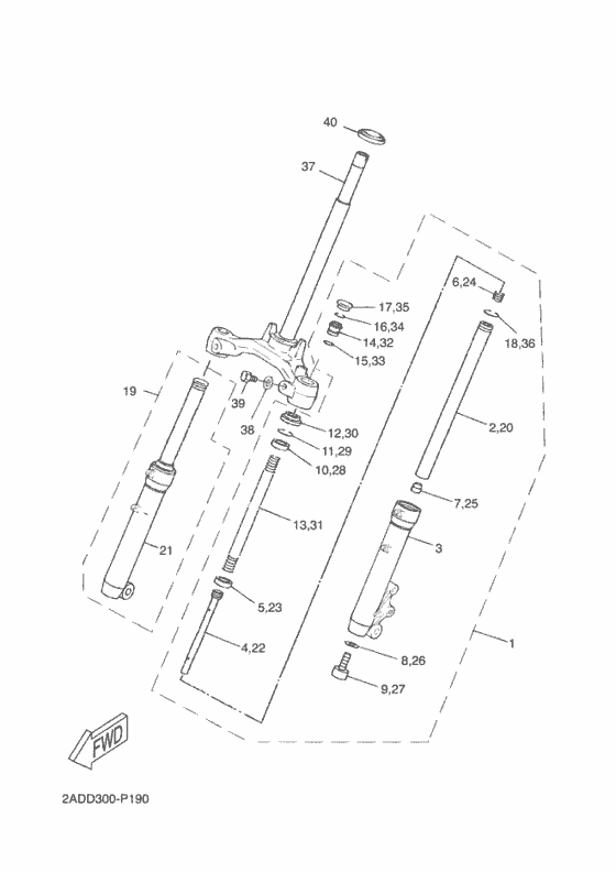 Front fork 1