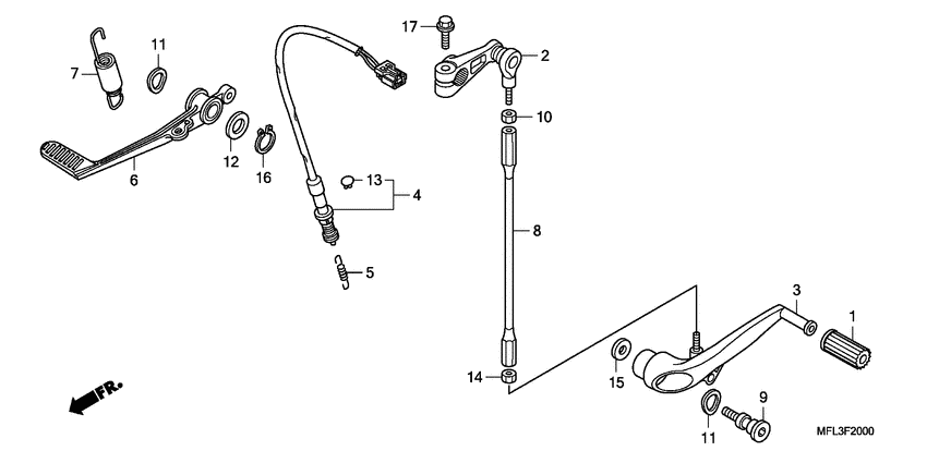 Brake pedal assy