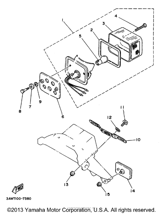 TW200KC Фонарь