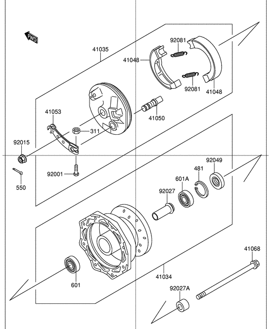 DR-Z110 Передняя втулка