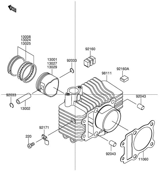 FD112 Цилиндр / поршень