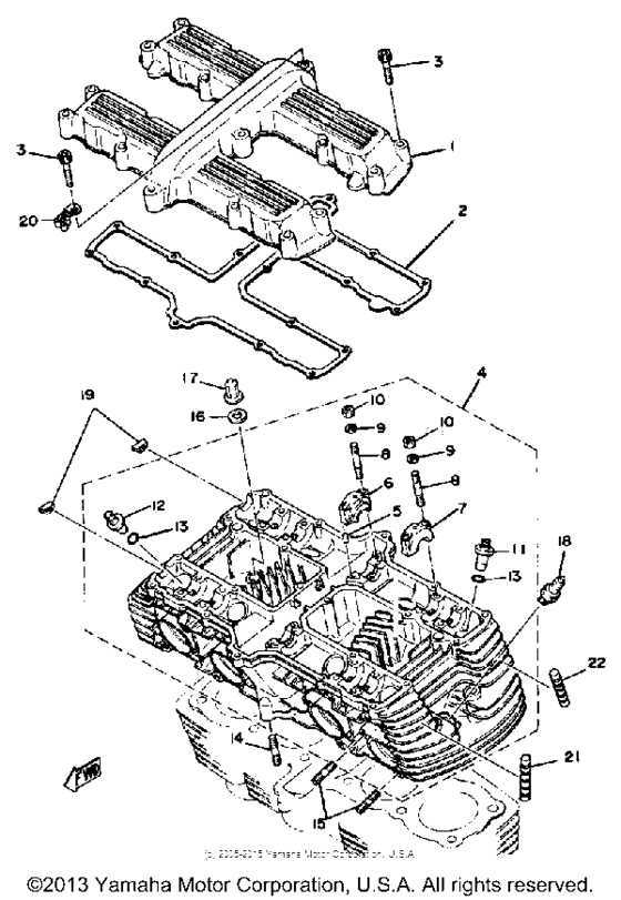 Cylinder head cover-cylinder head