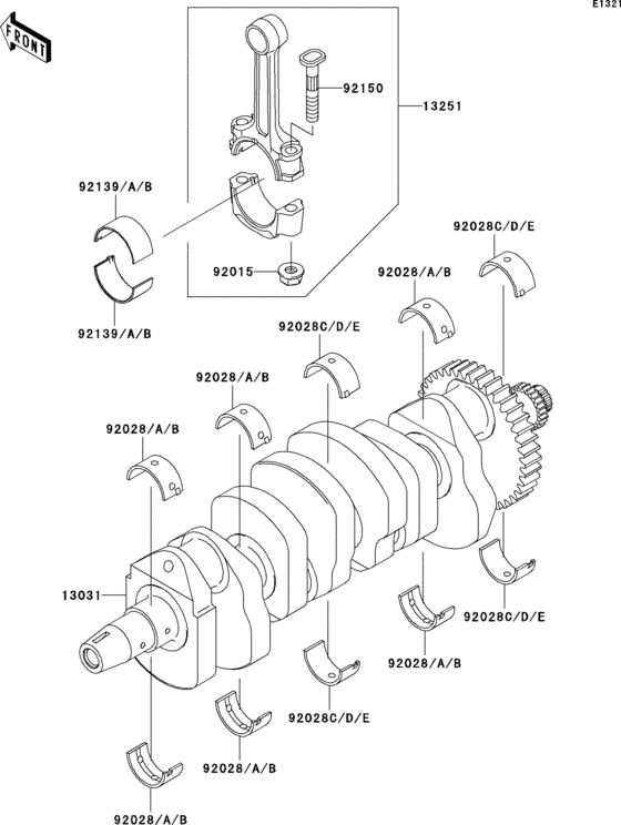 ZR750 Коленвал