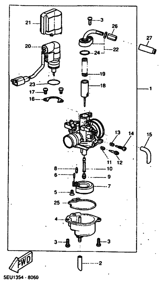 YH50 Carburetor assy