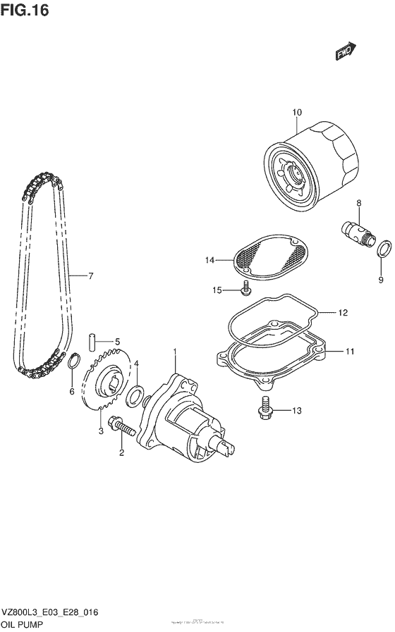 VZ800 Масляный насос