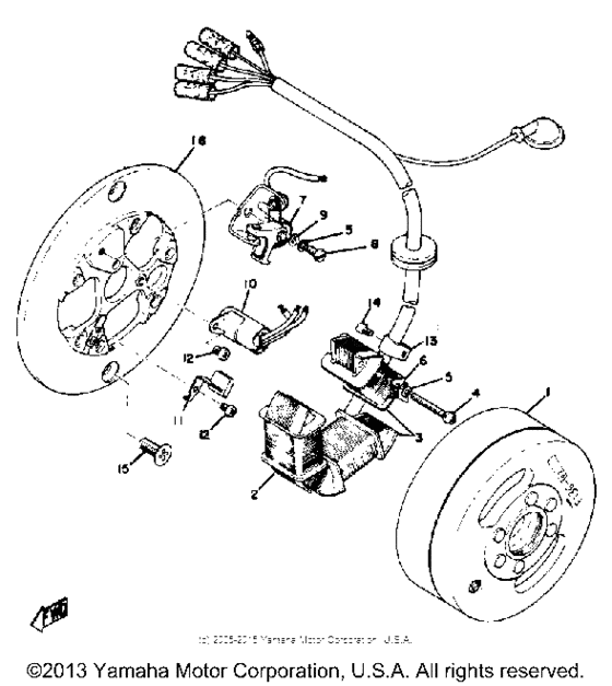 Flywheel magneto