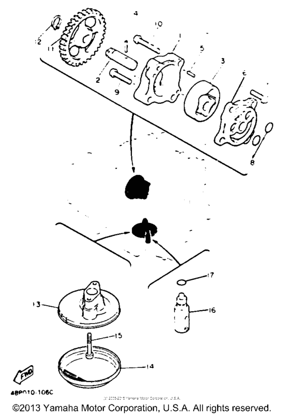 XJ600SD Масляный насос