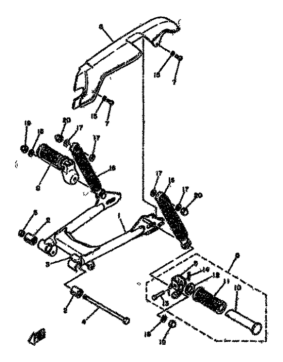 Rear arm. suspension