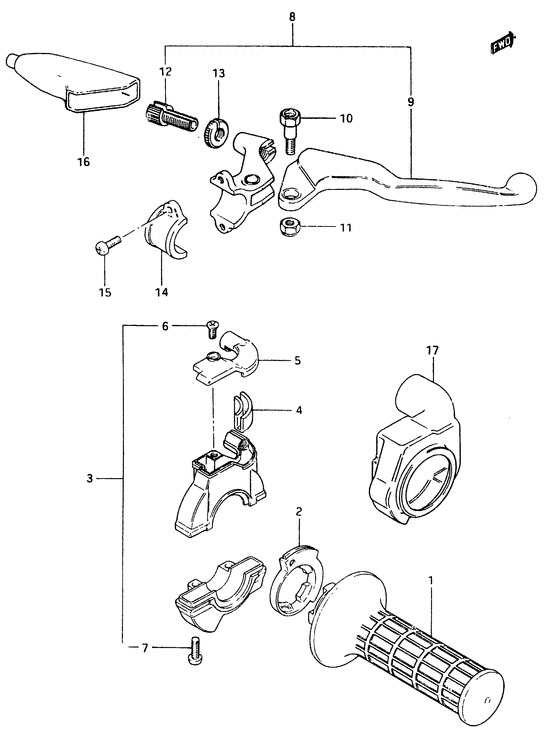 Right handle switch