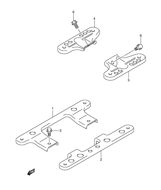 AN650 Footboard bracket