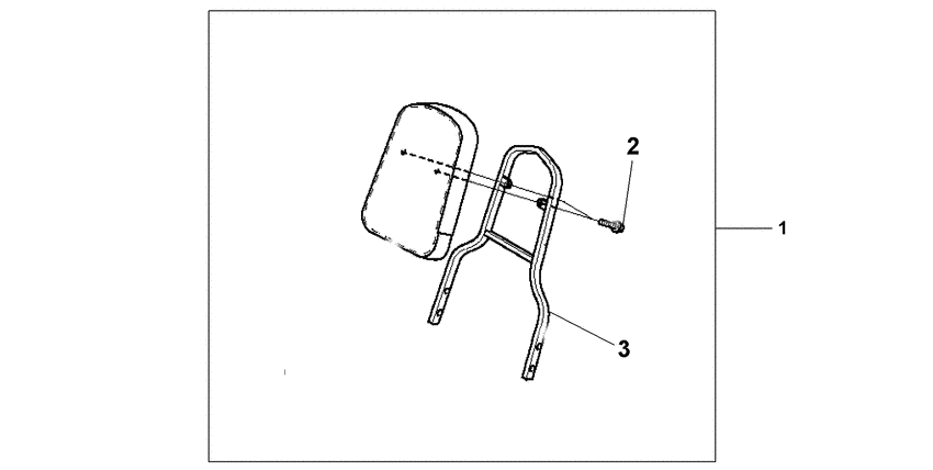VT125C2 Backrest