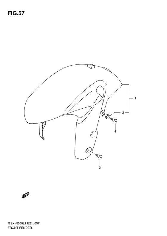 GSX-R600 Переднее крыло