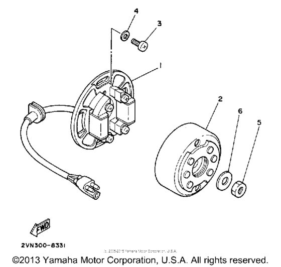 YZ125U Генератор