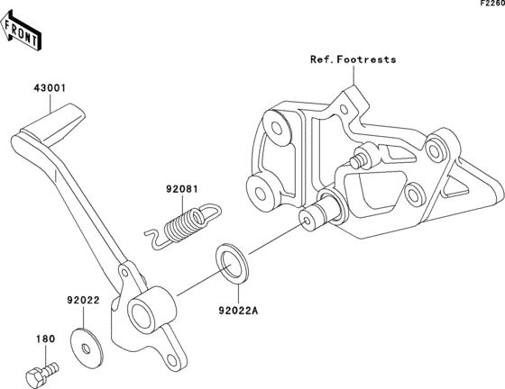  Педаль тормоза