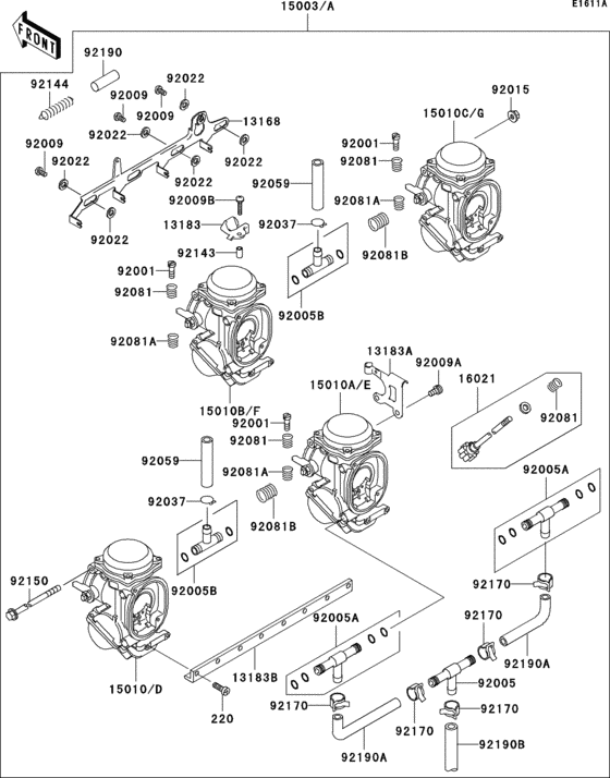 Carburetor(1/2)(zx1100-d2/d3)