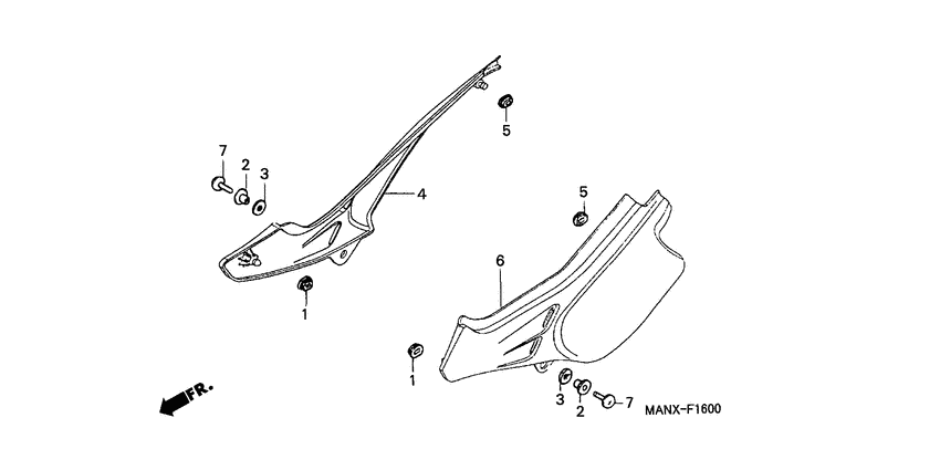 NX500 Боковая крышка