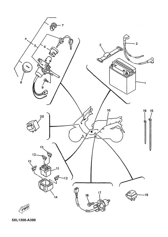 YP125E Электрика 2