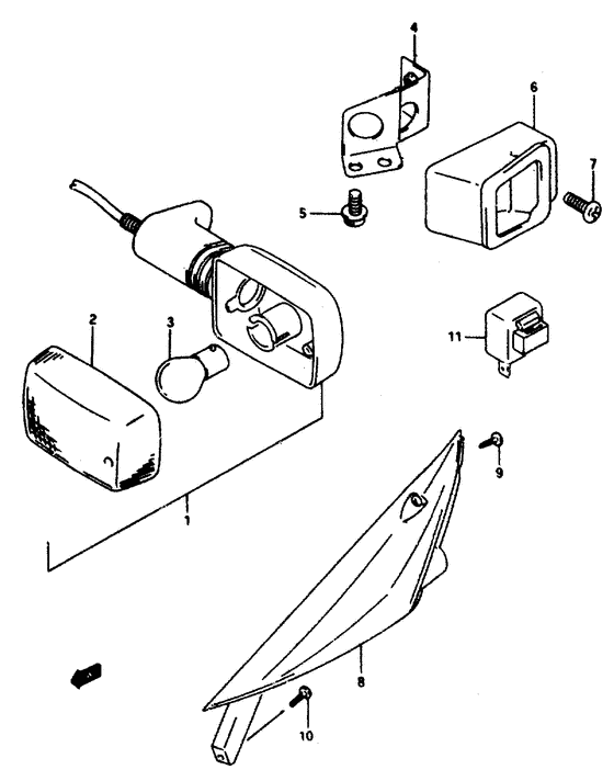 Front turn lamp