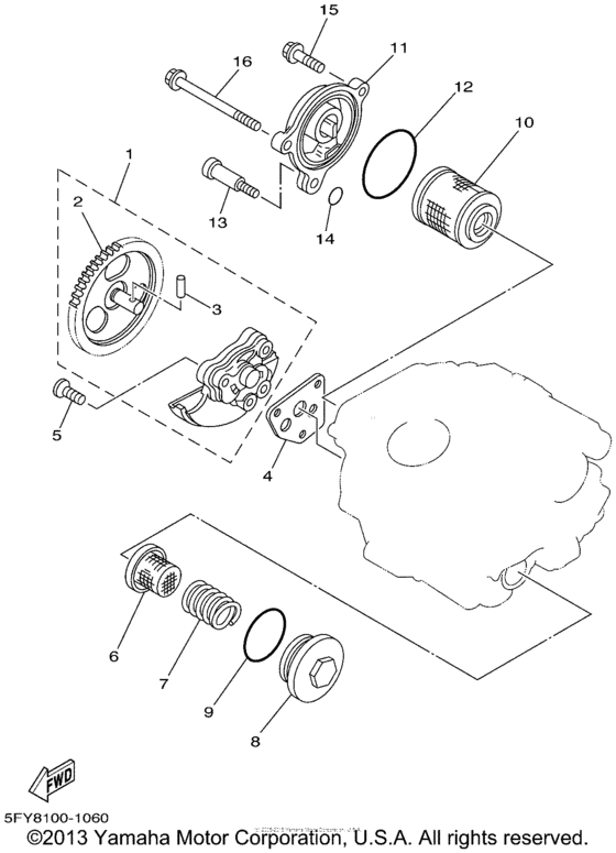 TW200 Масляный насос