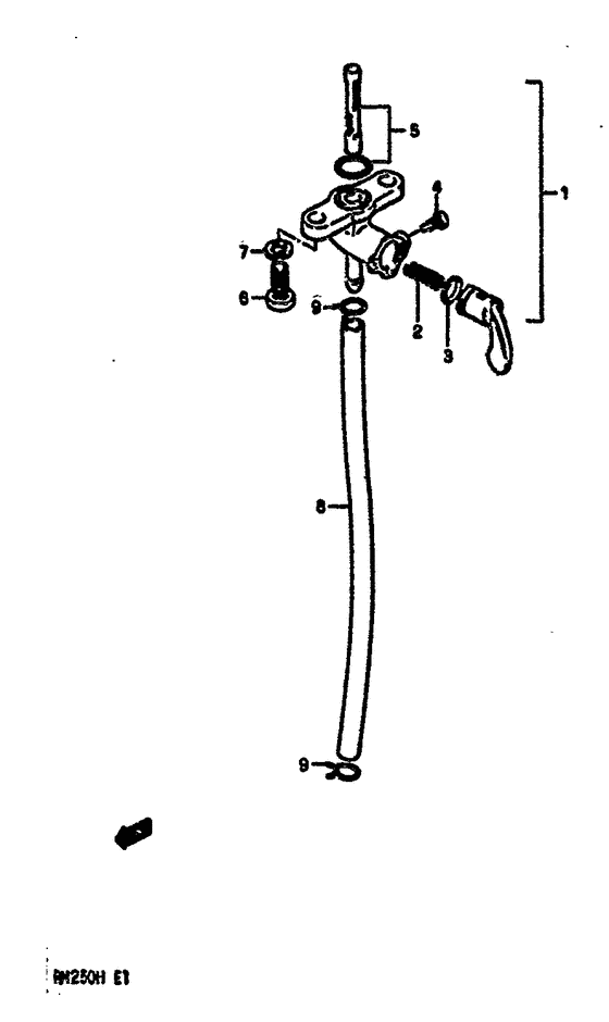 RM250 Топливный кран