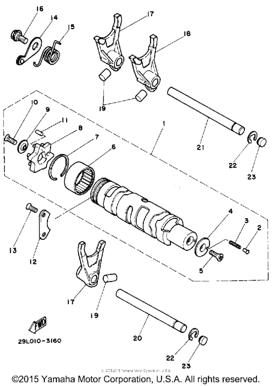 RZ350L Копирный вал