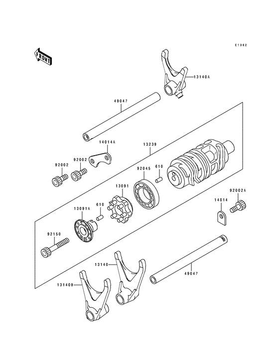 Change drum/shift fork