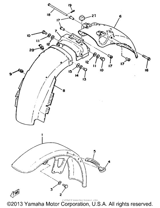 Front fender - rear fender