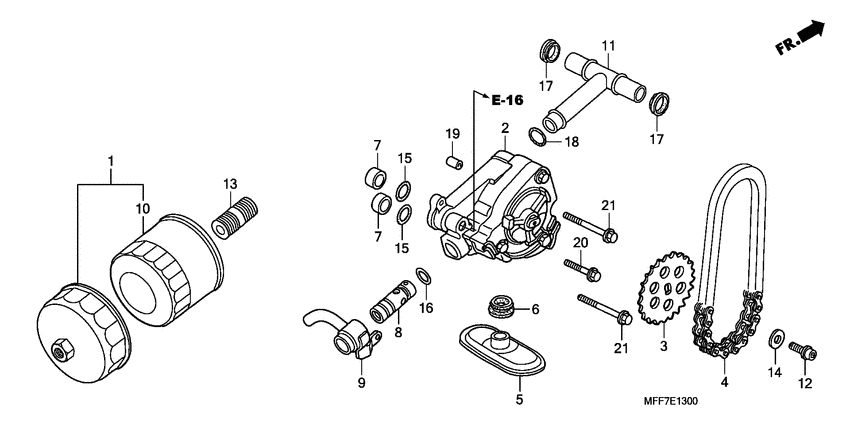 Oil filter/oil pump